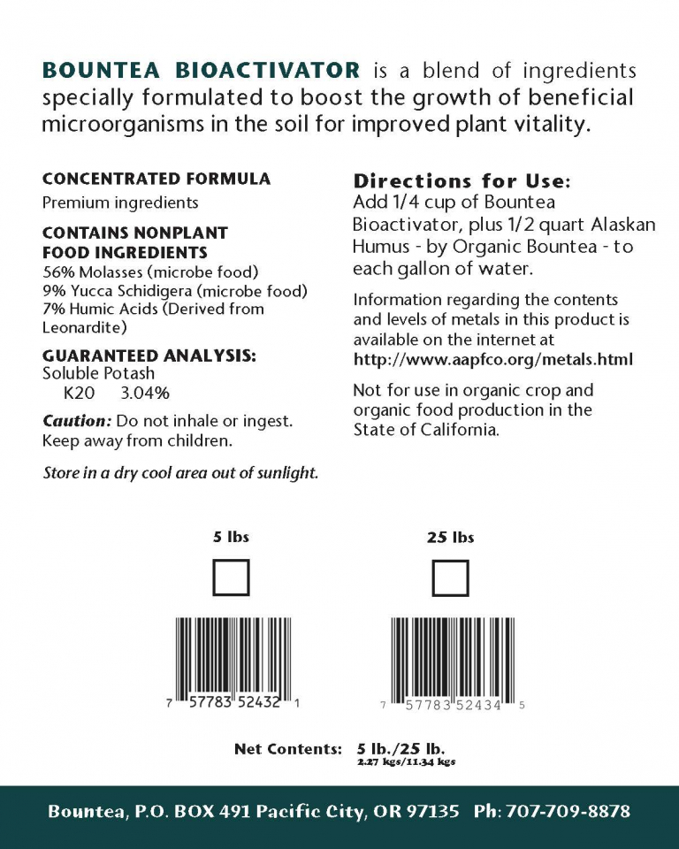 Bioactivator for Compost Tea 5lb - Image 2